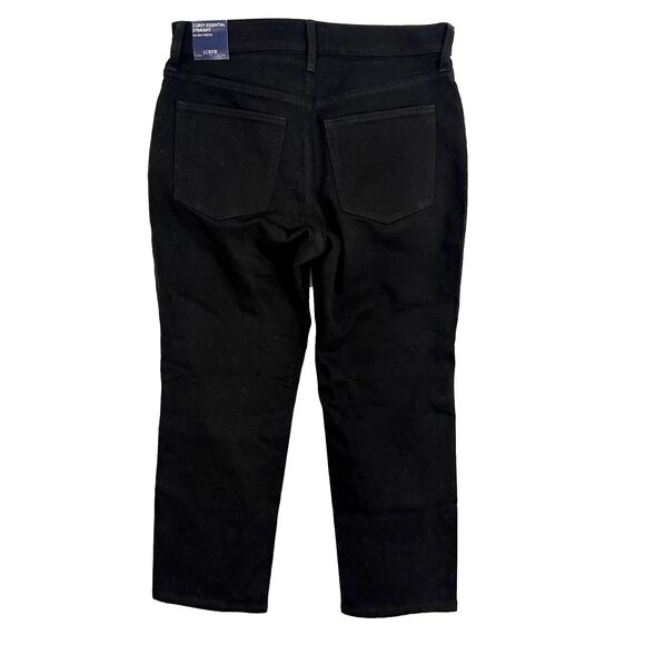 J. CREW Curvy Essentials Straight Jean 27 All Day Stretch Black NWT B33 - Picture 3 of 6